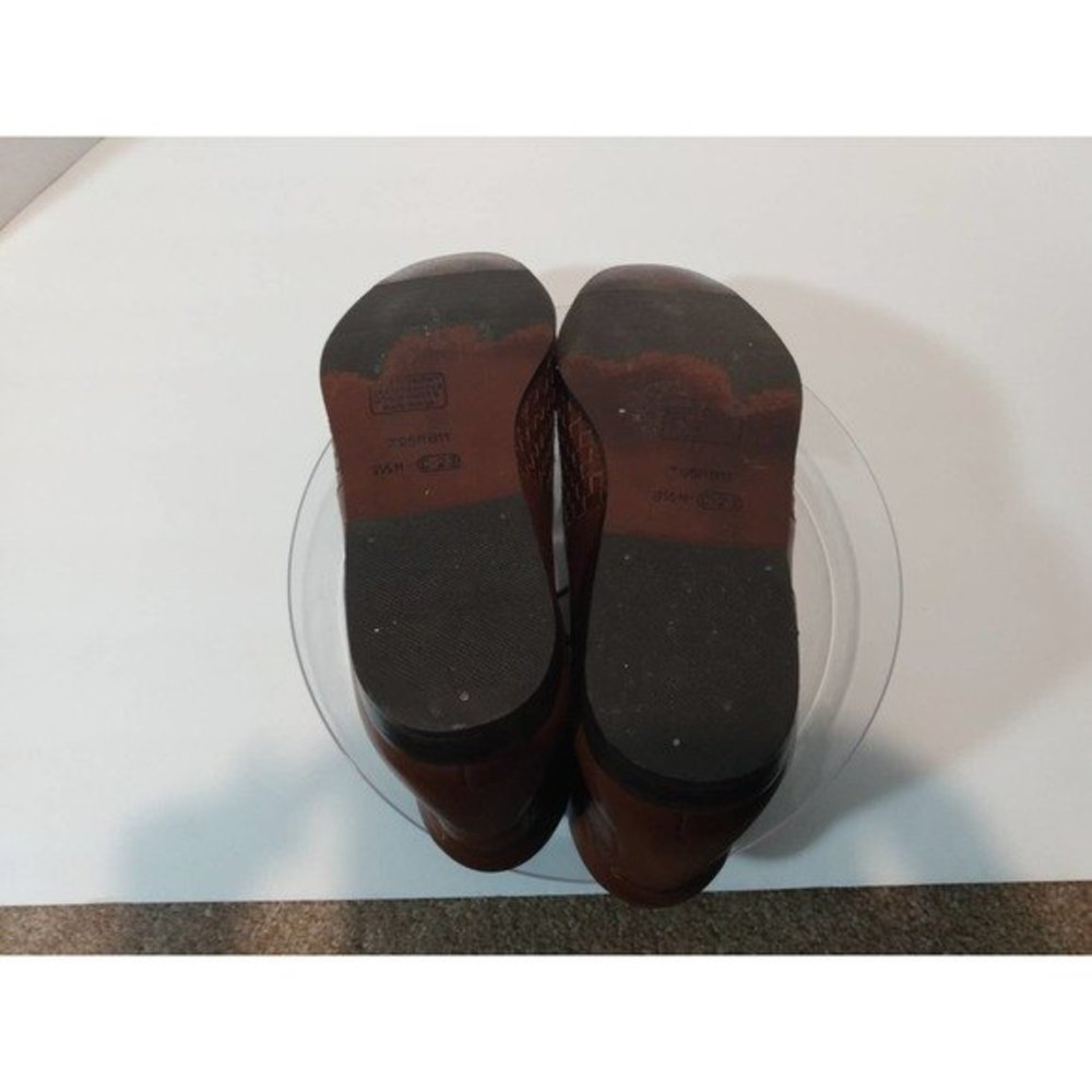 VINTAGE | Buskens Unisex* Basket Weave Leather Ankle Boot, Men's 8.5/Women's 10 - Picture 8 of 9